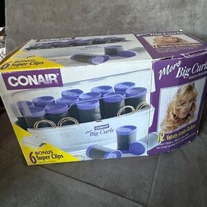 More Big Curls Velvet Jumbo Rollers Set with Bonus Super Clips